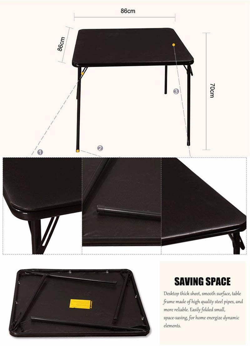 Wholesale Set Outdoor Camping Garden PVC Plastic Square Folding Table