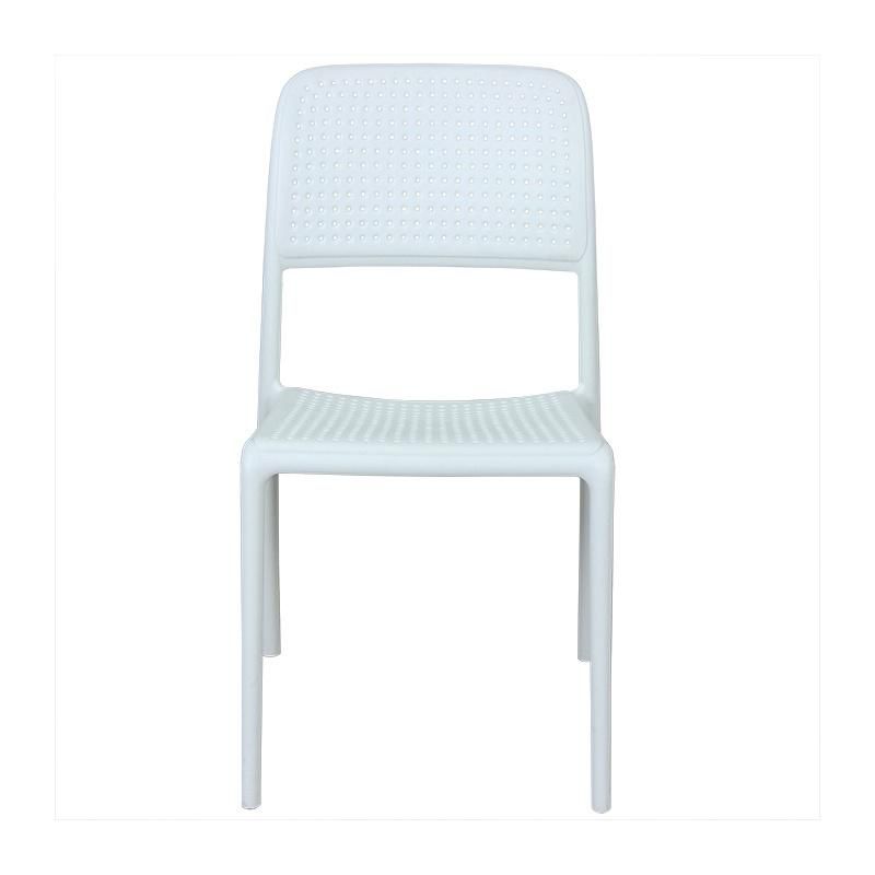 Wholesale Outdoor Furniture Modern Style Garden Furniture Nepal Plastic Chair Eco-Friendly PP Armless Dining Chair