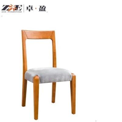 Modern Home Furniture Promotional Wooden Dining Room Chair with Fabric