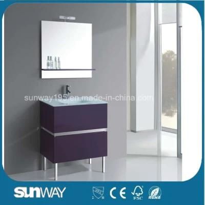 Modern MDF Bathroom Furniture with Sink (SW-1501)