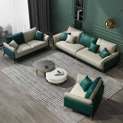 Manufacturers High End Modern Luxury Home Living Room Furniture Sectional Classic Sofa Set with Metal Feet