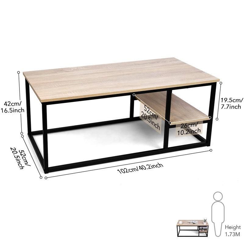 Rectangle Beech Wood Color Living Room Table