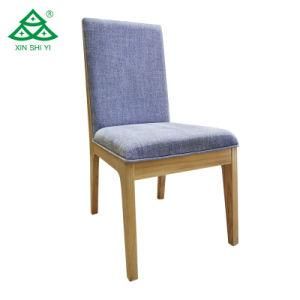 North Europe Solid Wood Dinging Room Dining Chair Covered Fabric