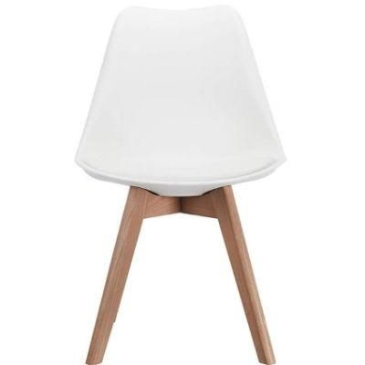 Wooden Legs Plastic Furniture Upholstered Silla Tulip Dining Chair