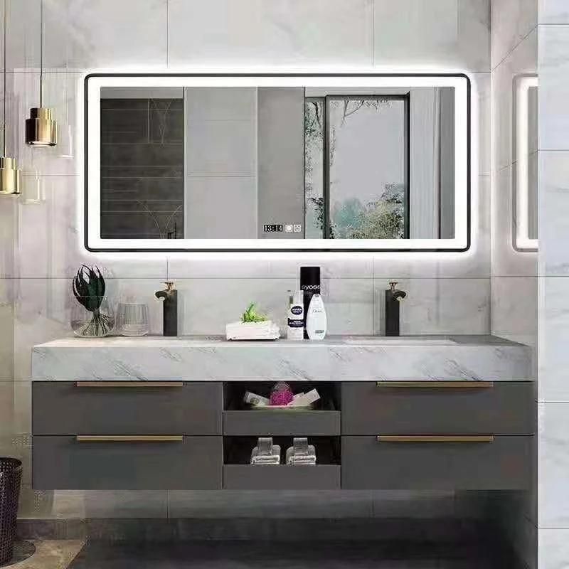 Double Basin Solid Wood Bathroom Vanity
