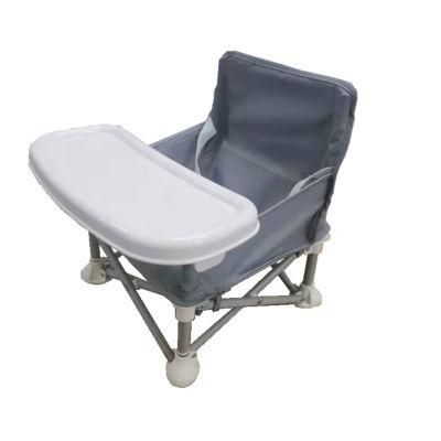 Children&prime;s Baby Foldable Seat with Tray and Bag Outdoor Baby Chair Portable Seat for Home and Travel