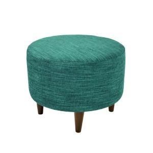 Chinese Modern Wooden Leisure Fabric Bedroom Office Living Room Home Garden Outdoor Furniture Sofa Chair Ottaman Pouf for Kids