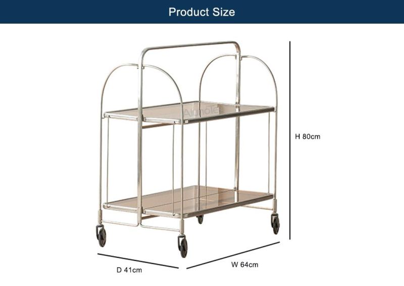 Food Catering Service Transport Trolley Hotel Tea Cart Dining Cart Food Service Trolleys