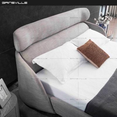 Modern Italian Minimalism Design Soft King Bed with Headboard Gc1725