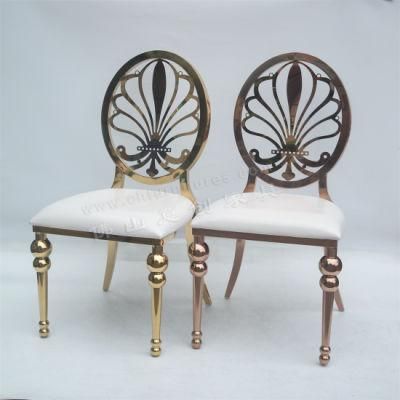Hc-Ss46 Wedding Deocration Banquet Hall Luxury Gold Stainless Steel Event Chairs