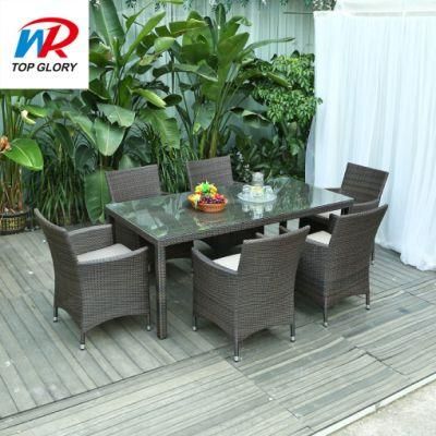 Patio Dining Set Table &amp; Chair Wicker Rattan Garden Furniture, Garden Sets