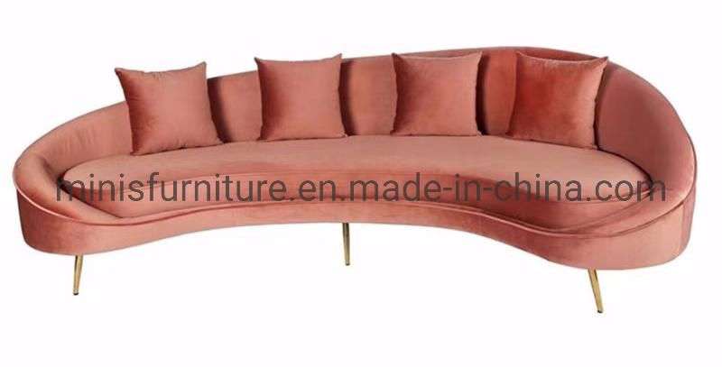 (MN-SF93) Modern Fashionable Curved White Living Room Sofa