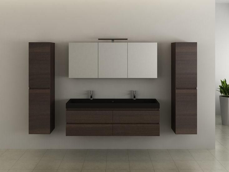 2022 New Design Wall Mounted Cabinet Bathroom Furniture with Ceramic Countertop