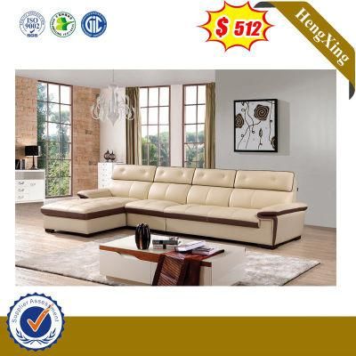 Modern Style Home Furniture TV Stands Side Sofas Round Shape Corner PU Leather Sofa