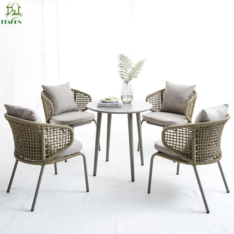 Modern Patio Outdoor Furniture Garden Set Leisure Rope Chair Set for Projects