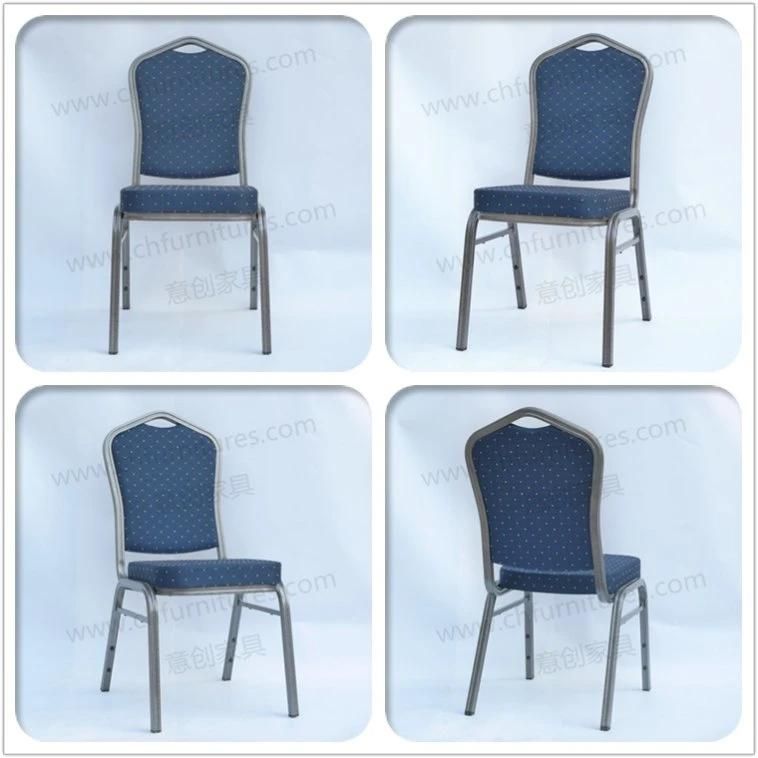 Stacking Aluminum Metal Hotel Restaurant Wedding Chair Yc-Zl10-01