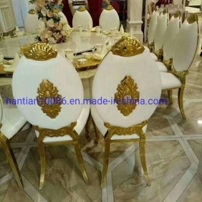 Wholesale Single Seater Gold Furniture White King Throne Chair for Wedding