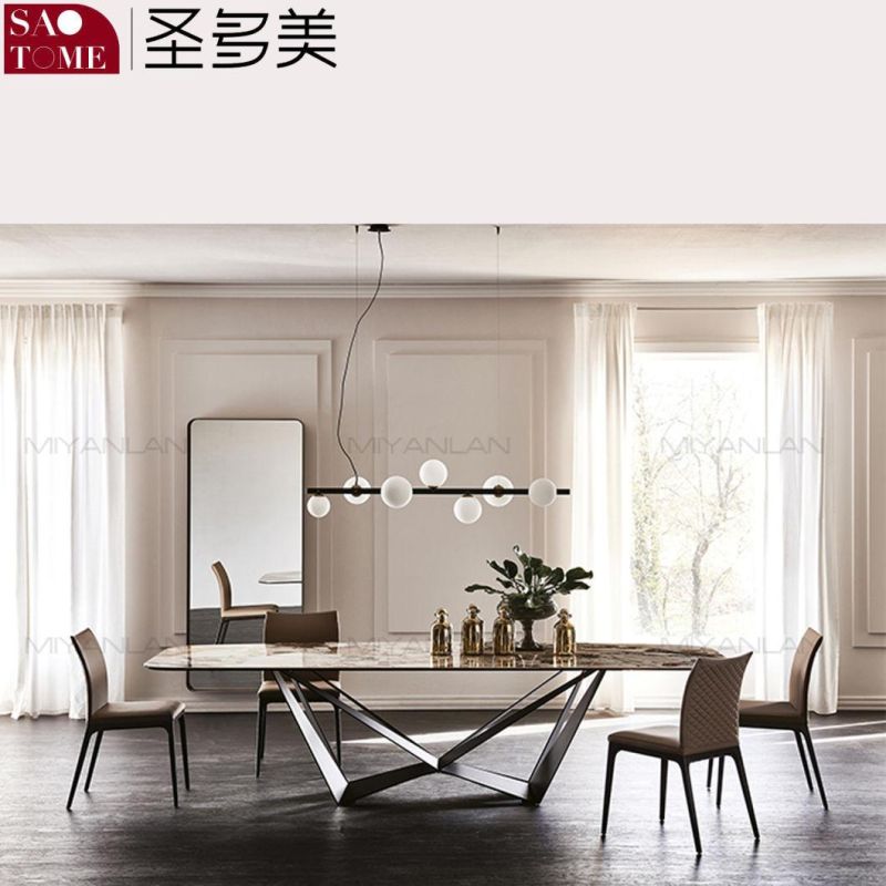 Modern Living Room Dining Room Rock Board Furniture Dining Table