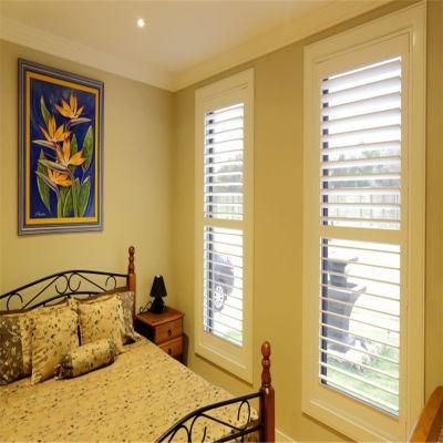 Factory Direct Wood and PVC Vinyl Plantation Indoor Blinds