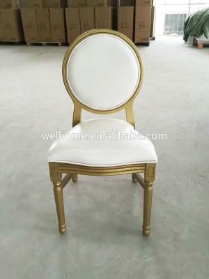 French Style Gold Color Louis Dining Chair