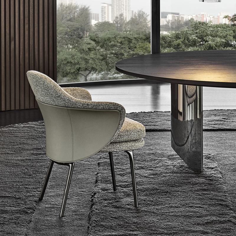 New Fashionable Luxury Soft Fabric Dining Seating Chair