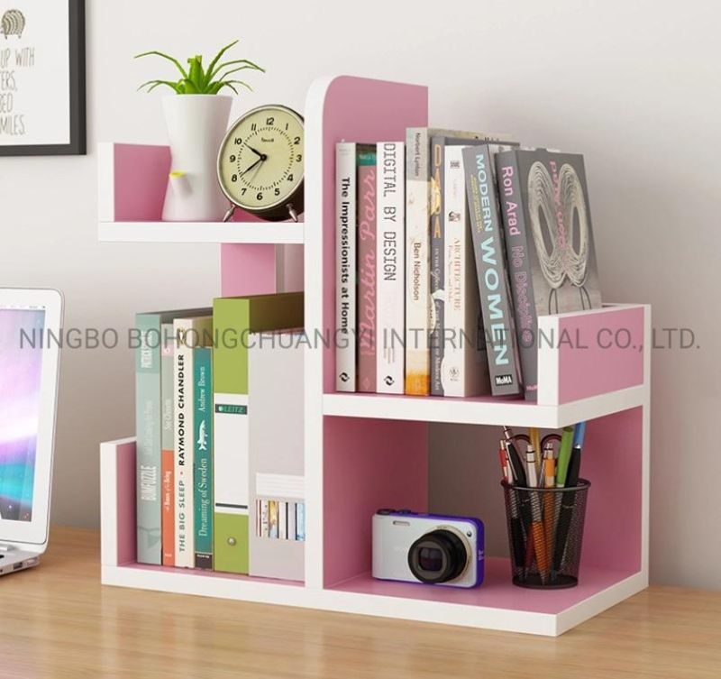 Wooden Desk Organizer Bookcase Bookshelf