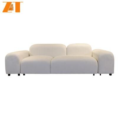 Contemporary Furniture Fabric or Genuine Leather Baxter Hard Soft Slim Sofa Modern Upholstered Living Room Couch for Home