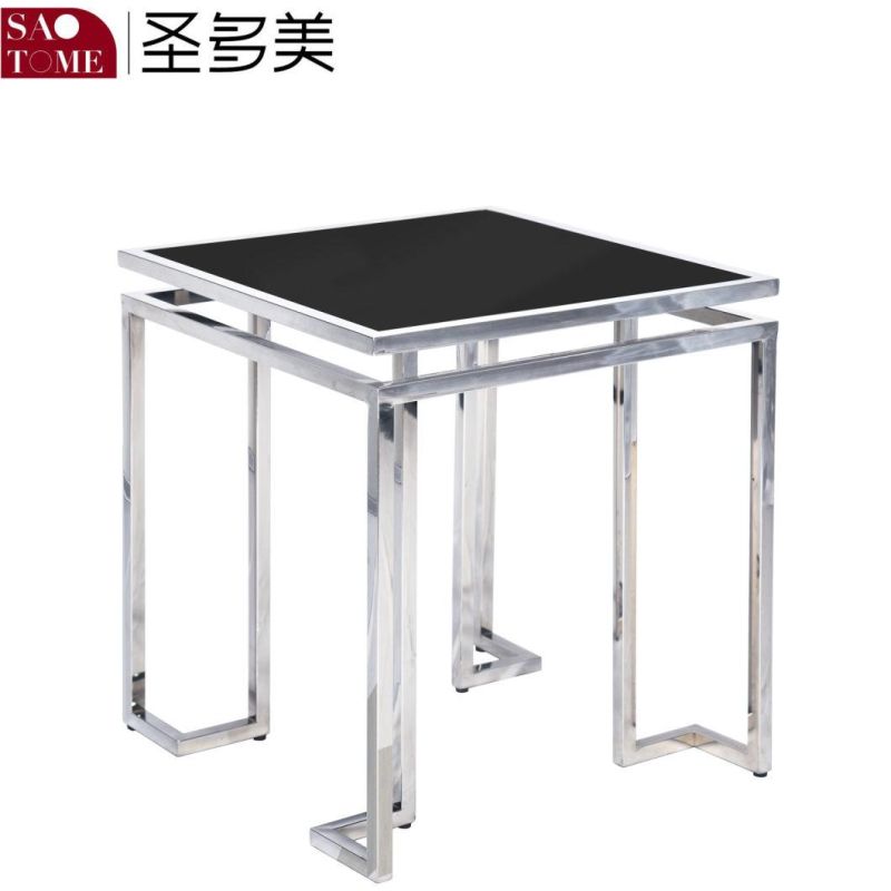 Living Room Furniture Rectangular Glass Top Coffee Table