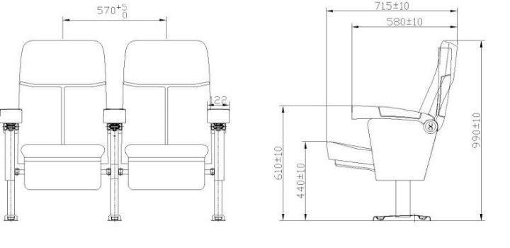 Media Room Economic Multiplex 2D/3D Movie Cinema Auditorium Theater Seating