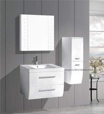 New Morden PVC Bathroom Cabinet Waterproof Home Bathroom Cabinet with Mirror