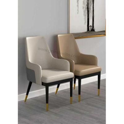 New Upholstered Master Home Furniture Dining Modern Chair with Arm