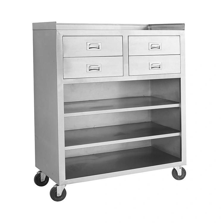 Commercial Kitchen Movable Storage Cabinet with 4 Drawers