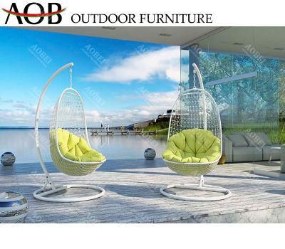 Modern Outdoor Customized Exterior Home Garden Villa Hotel Resort Poolside Rattan Furniture Hanging Swing Chair