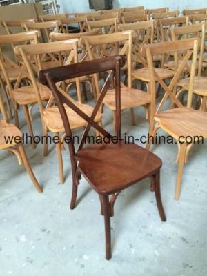 Wood Cross Back Chair