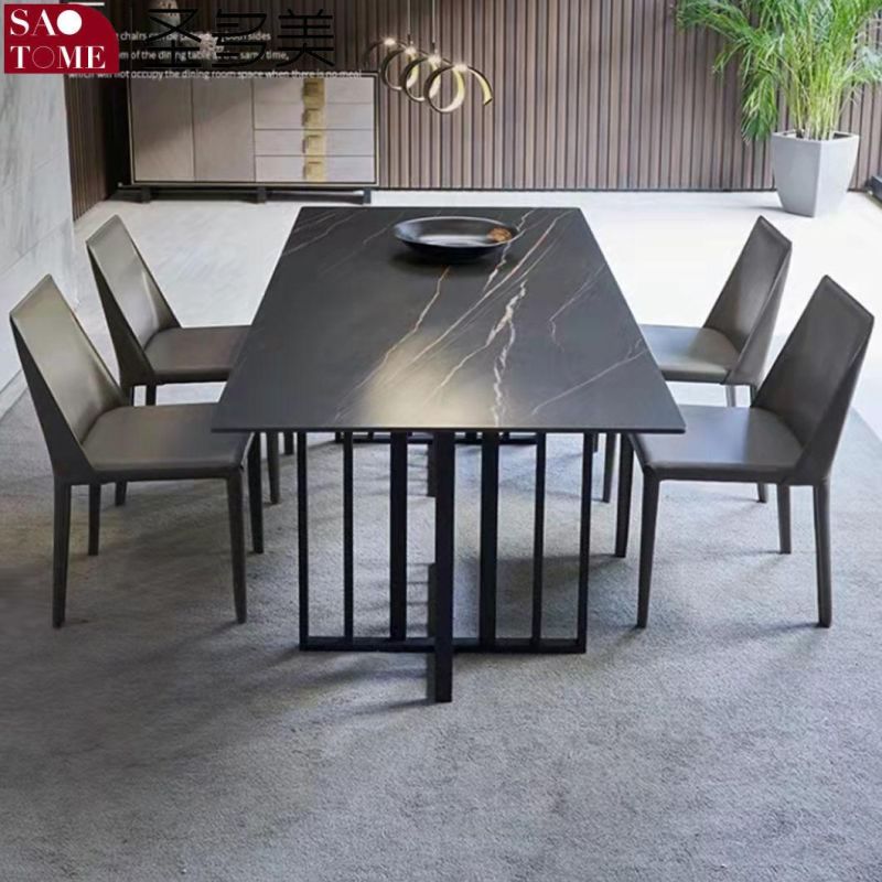 Modern Living Room Dining Room Furniture Cross Lattice Dining Table