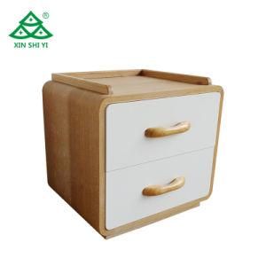 Chinese 2 Layers Wooden Bedside Table Wholesale Nightstands