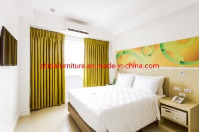 Foshan Factory Supplier Simple Commercial Hotel Apartment Villa Double King Size Bed Design Furniture Bedroom Wooden Bed
