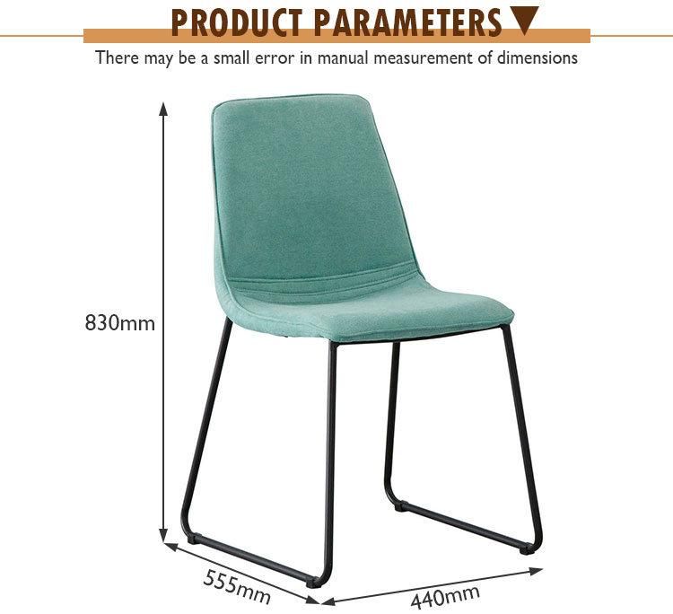 Factory Wholesale Indoor Room Furniture Upholstered Dining Room Chair with Fabric Dining Chairs