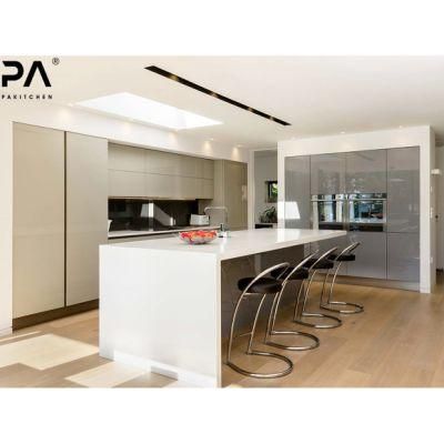 PA Kitchen Prefab Knock Down Contemporary Style Exclusive Design UV Lacquer Modular Modern Kitchen Furniture