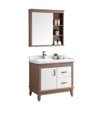 Luxury Modern Modular High and Waterproof Custom White Bathroom Vanity Cabinet