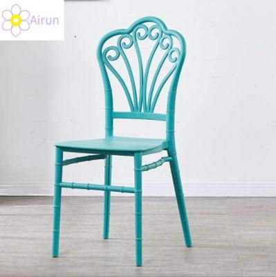 Heavy Duty Armless Party Cafe Wedding Chair Stacking Hard PP Plastic Chair