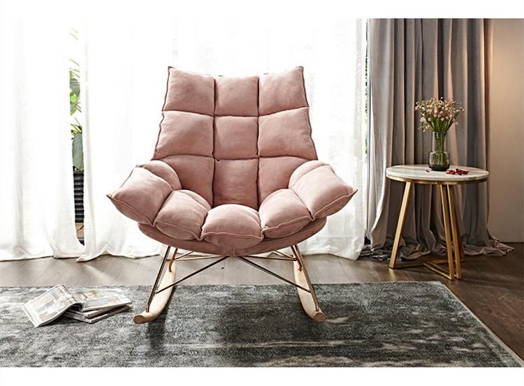 Modern Fabric Single Sofa Living Room Sofa Chair Rocking Chair