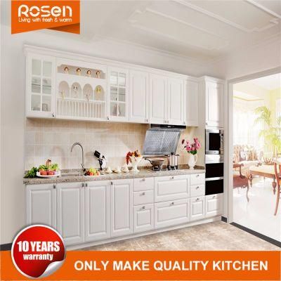 High Valued Modular PVC Kitchen Cabinet with Durable Quartz Coutertop