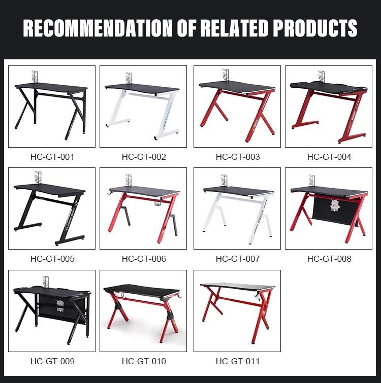 Li&Sung High Quality Modern RGB L Adjustable Gaming Desk