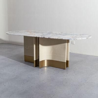Home Furnishing Dining Modern Marble Top Dining Table
