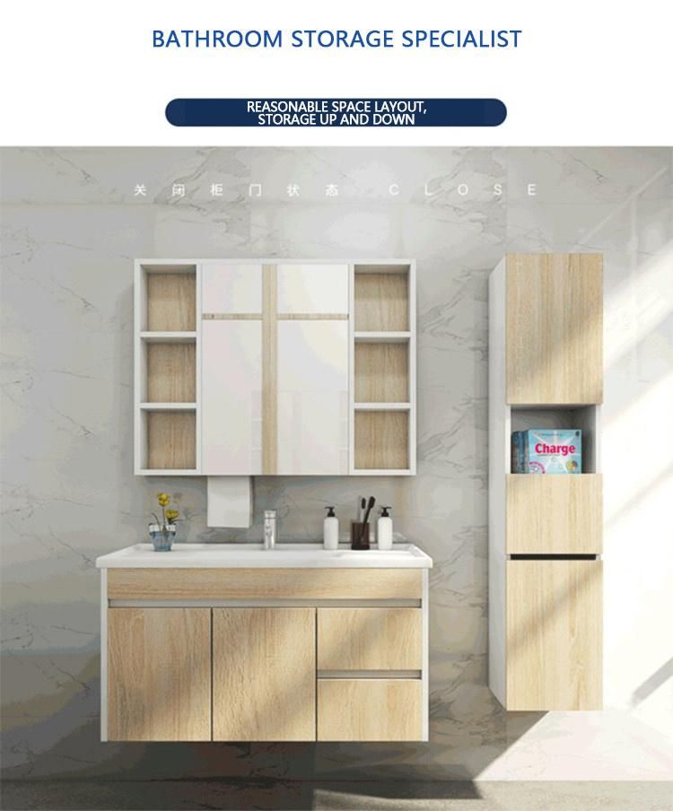 with Large Space Storage Foshan Wall Mounted Luxury Bathroom Cabinets