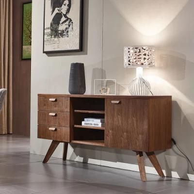 Nordic MDF with Veneer Home Furniture Living Room Wooden Console Table Made in China