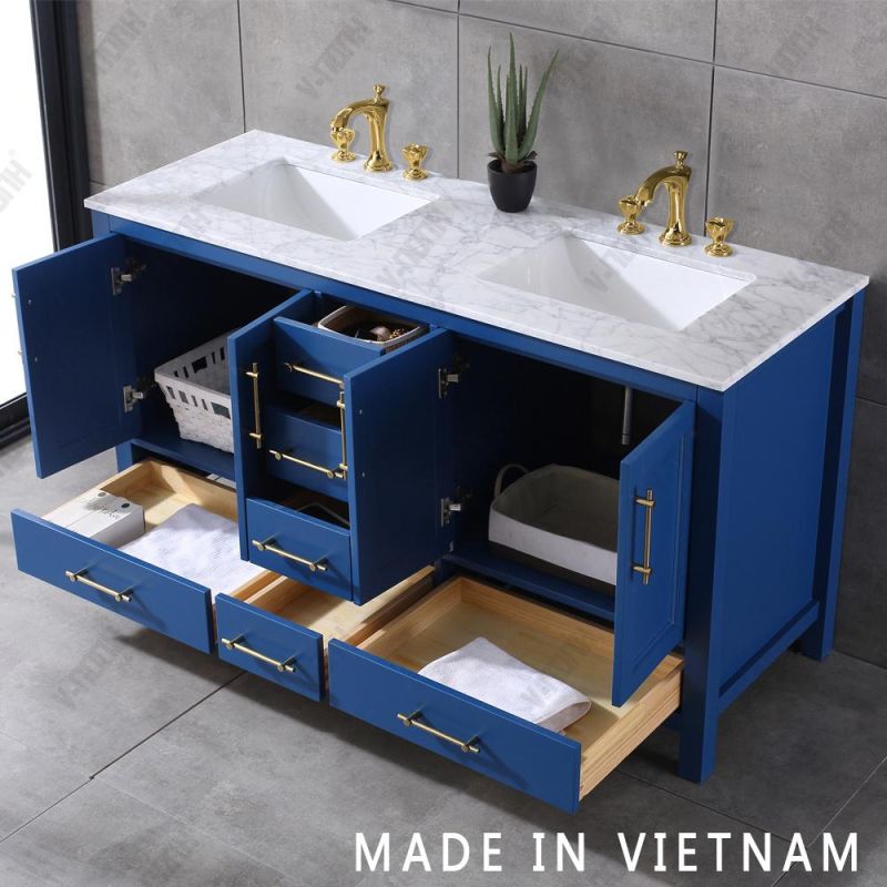 New Style Dovetail Construction Soft Closing Bathroom Furniture