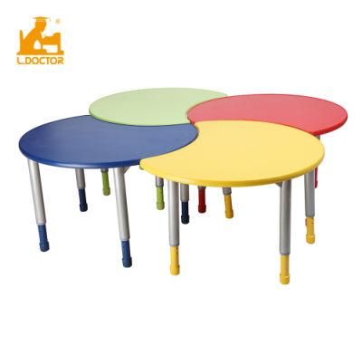 Adjustable Metal Wooden Kindergarten Table of Kids Furniture