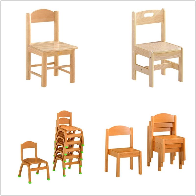 New Design Preschool Wooden Kids Stackable Chair, Nursery School, Kindergarten Furniture, School Furniture Children Stackable Chair